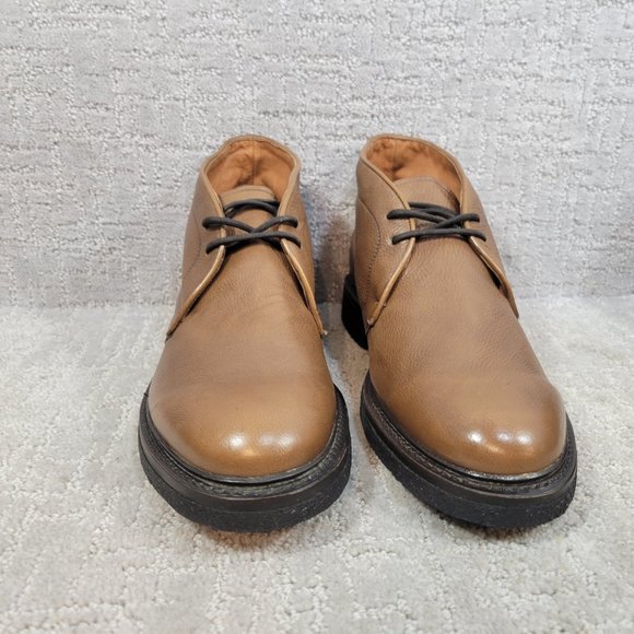 Frye Mens Brown Size 9.5 D Lace Up Ankle Country Chukka  display picture 1